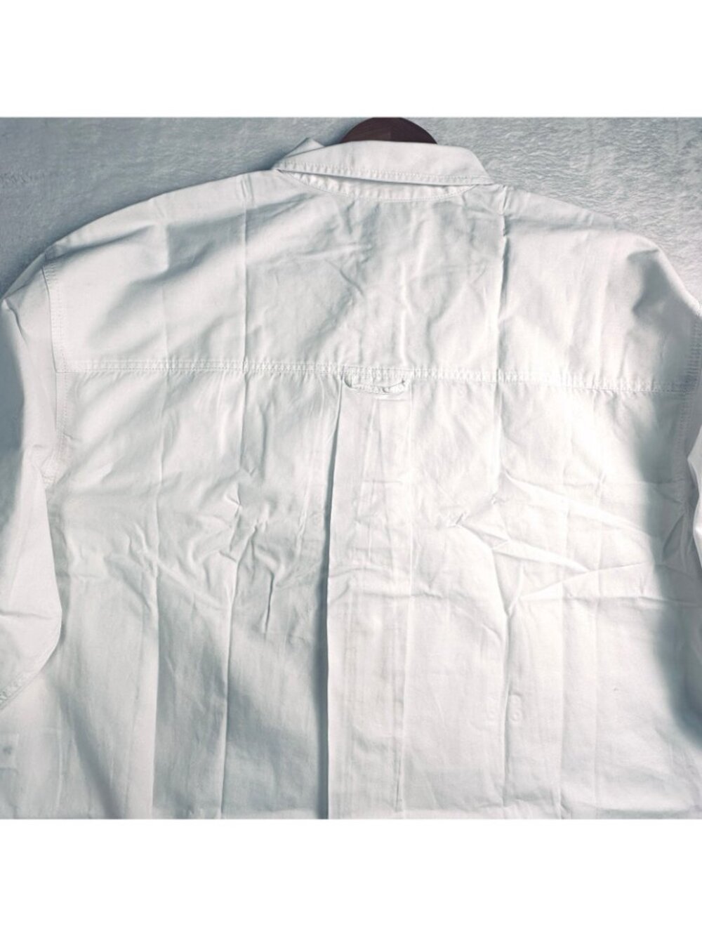 J.Crew Petite Étienne oversized shirt in lightweight Oxford White PL Button Up - Picture 8 of 16